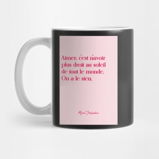 Quotes about love - Marcel Mug